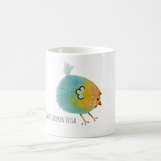 Mug Mok, Chubby Chicken Tessa, colorfull, funny, bird (Centre)