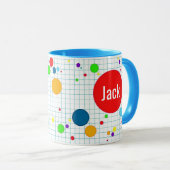 Mug Mok - Jeu vidéo de style agario - bleu (Devant droit)