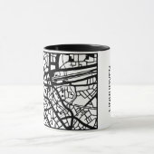Mug Mok plan graphique d'Eindhoven (Centre)