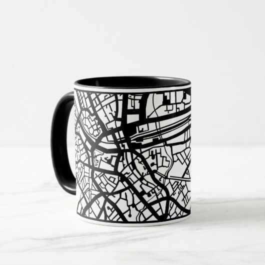 Mug Mok plan graphique d'Eindhoven (Devant gauche)
