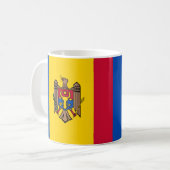 Mug Moldavie Drapeau en céramique Musique (Devant gauche)
