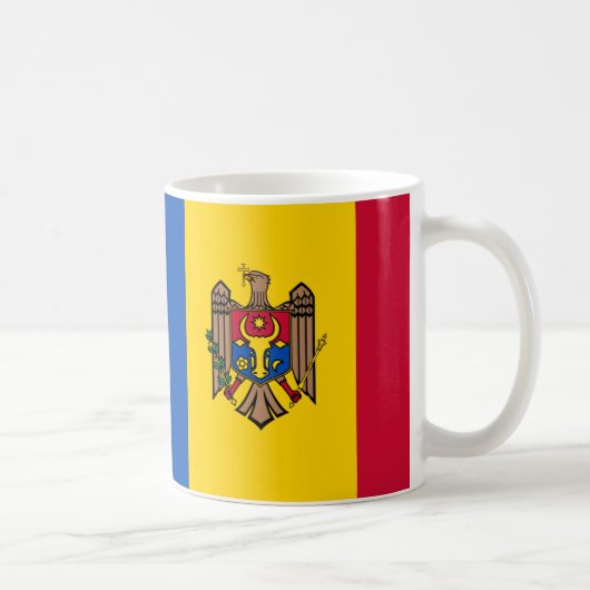 Mug Moldavie Drapeau en céramique Musique (Droite)