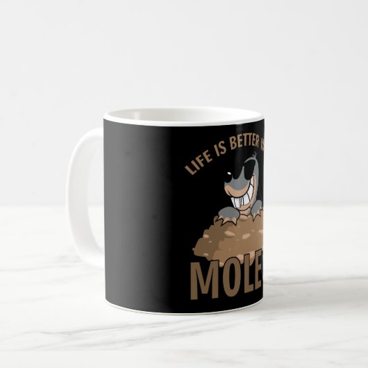 Mug Mole avec lunettes de soleil Moles (Devant gauche)