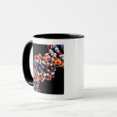 Mug Molécule d'ADN. Modèle moléculaire de l'ADN (Devant gauche)