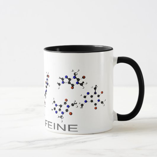 Mug Molécule de caféine (Droite)