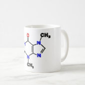 Mug Molécule de caféine (Devant droit)
