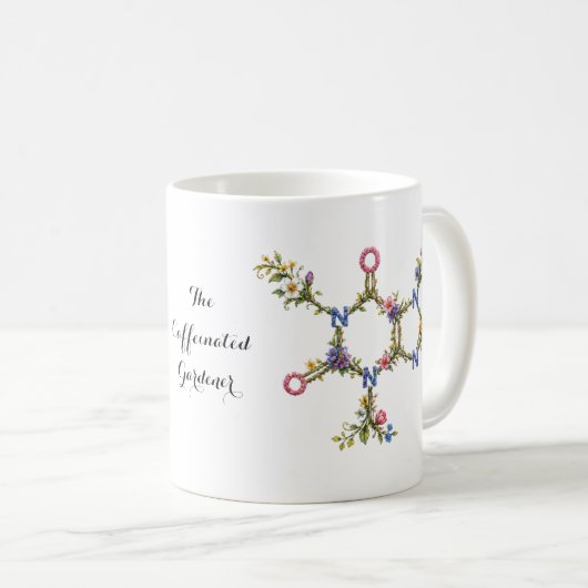 Mug Molécule de Caféine Botanique (Devant droit)