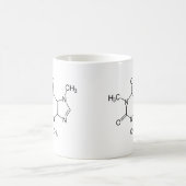 Mug Molécule de caféine Chimie Café Atomes (Centre)