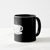 Mug Molécule de caféine chimique (Devant droit)