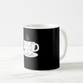 Mug Molécule de caféine chimique (Devant droit)