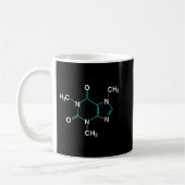 Mug Molécule de caféine - Drôle Chimie de café Pullove (Gauche)