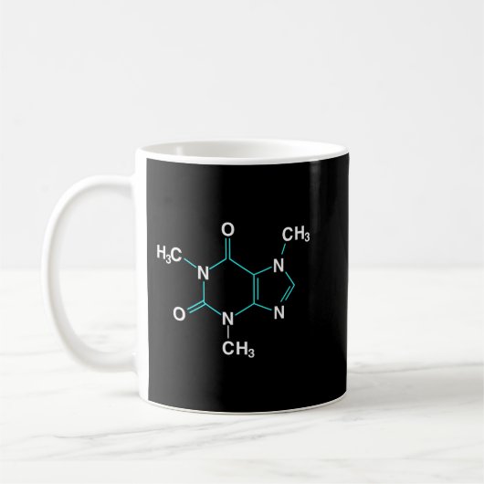 Mug Molécule de caféine - Drôle Chimie de café Pullove (Gauche)