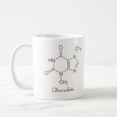 Mug Molécule de chocolat personnalisée (Gauche)