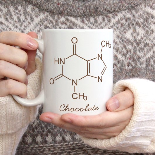 Mug Molécule de chocolat personnalisée