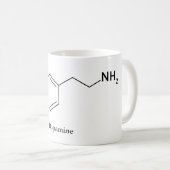 Mug Molécule de dopamine Chimie Biochimie (Devant droit)
