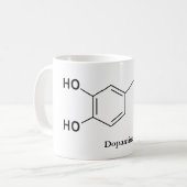 Mug Molécule de dopamine Chimie Biochimie (Devant gauche)