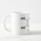 Mug Molécule de dopamine Chimie Biochimie (Gauche)