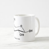 Mug Molécule de sucre de glucose Chimie Science (Devant droit)