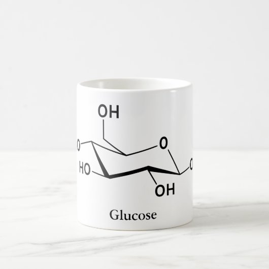 Mug Molécule de sucre de glucose Chimie Science (Centre)