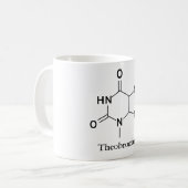 Mug Molécule de théobromine Chimie Amateurs de chocola (Devant gauche)