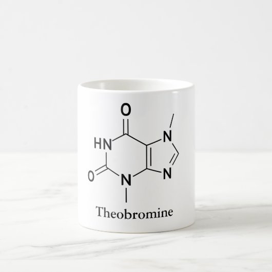 Mug Molécule de théobromine Chimie Amateurs de chocola (Centre)