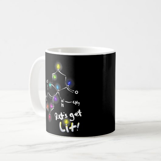 Mug Molécules de kétamine (Devant gauche)