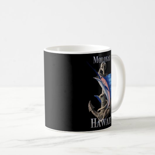 Mug Molokai Hawaii Espadon Marlin Pêche Océan (Devant droit)