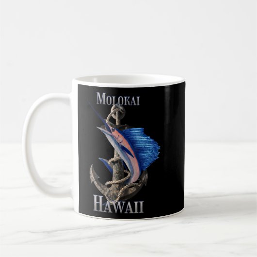 Mug Molokai Hawaii Espadon Marlin Pêche Océan (Gauche)
