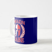 Mug Molon Labe Spartan Mask Laurels Marine Blue (Devant gauche)