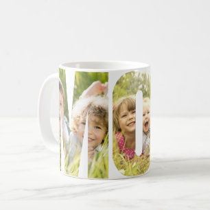 Mug MOM 3 Photos Lettres découpées
