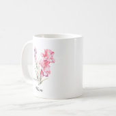 Mug Mom August Birth Flower Gladiolus (Devant gauche)