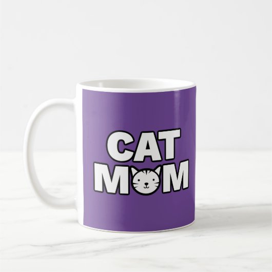 Mug MOM CAT (violet) (Gauche)
