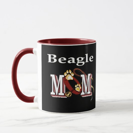 Mug MOM chien beagle (Gauche)