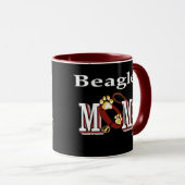 Mug MOM chien beagle (Devant droit)