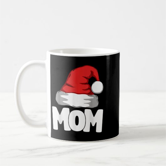 Mug Mom Christmas Santa Matching Family (Gauche)