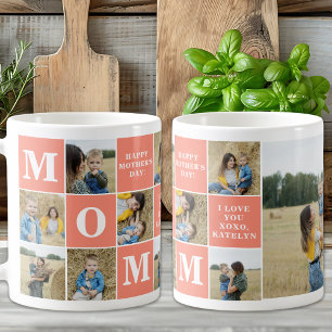 Mug MOM Cute Personnalisé Fête des Mères 8 Photo Colla