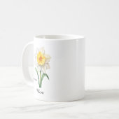Mug Mom December Birth Flower Narcissus (Devant gauche)