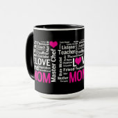 Mug MOM est AMOUR et tant plus ! (Devant gauche)
