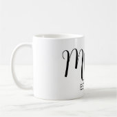 Mug Mom Established Big Script New Mom Gift  (Gauche)