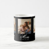 Mug Mom Established Black Elegant Script 3 Photo (Centre)