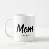 Mug Mom Established Black Script Custom Year (Gauche)