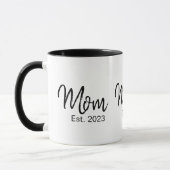 Mug Mom Established New Mom Gift (Gauche)