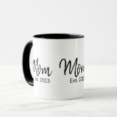 Mug Mom Established New Mom Gift (Devant gauche)