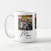 Mug Mom Established Script 3 Photo White (Gauche)