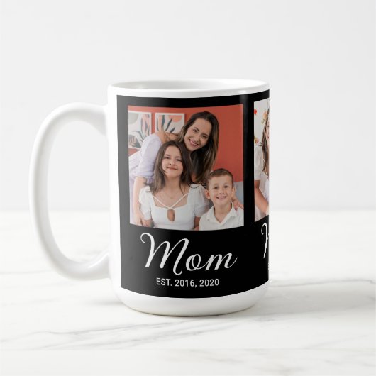 Mug Mom Established Script Black 3 Photo  (Gauche)