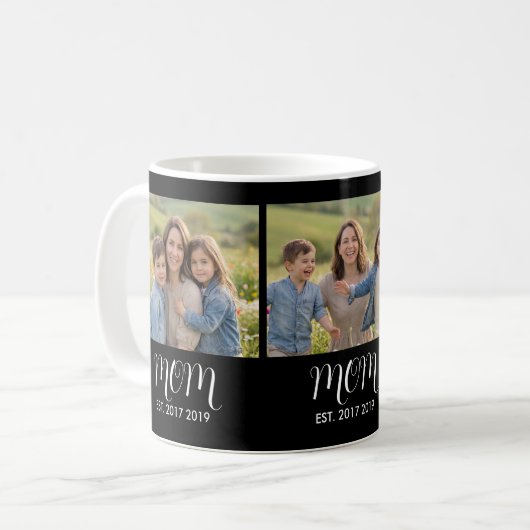 Mug Mom Established Script Black 3 Photo (Devant gauche)