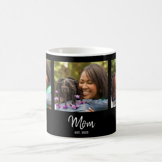 Mug Mom Established Script Black 3 Photo (Centre)