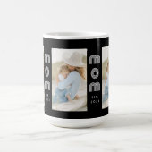 Mug Mom Established Script Black 3 Photo  (Centre)