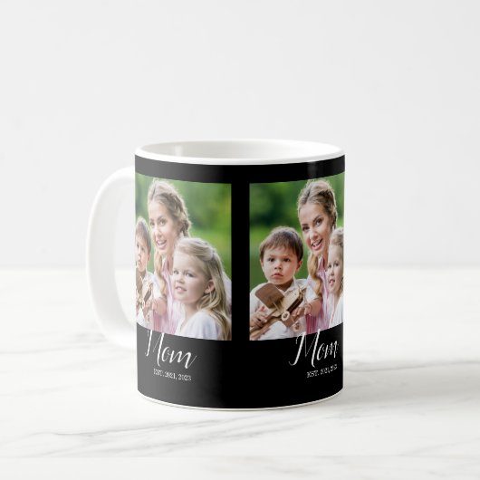 Mug Mom Established Script Black 3 Photo (Devant gauche)