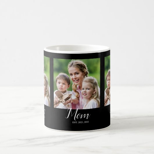 Mug Mom Established Script Black 3 Photo (Centre)